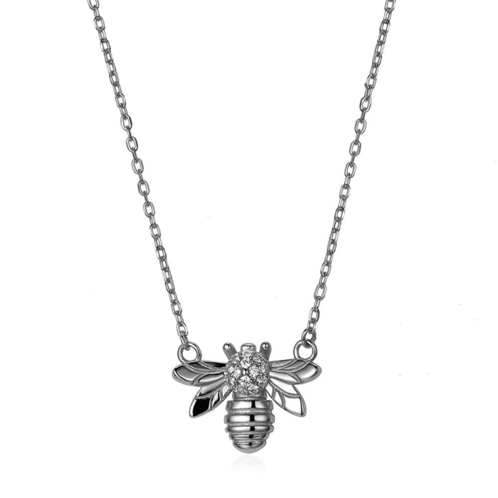 Zircon Necklace - Honey Bee