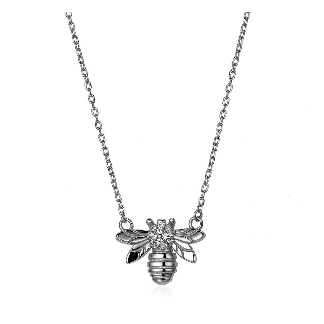 Zircon Necklace - Honey Bee