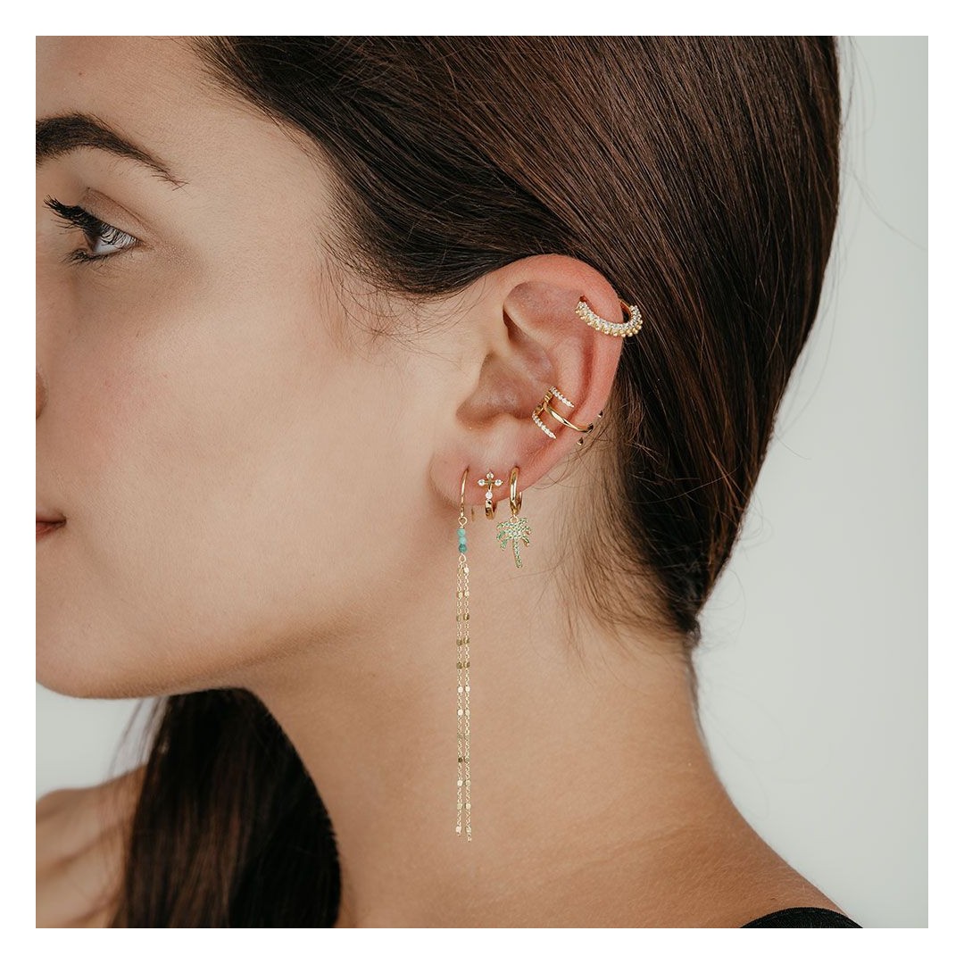 Gold Ear Cuff Double Side | GiB Jewels
