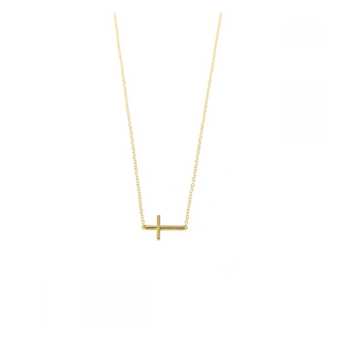 Gold necklace cross | GiB Jewels