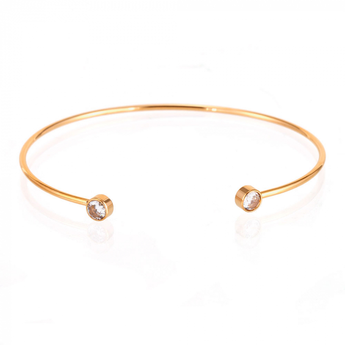 Steel zirconia bracelet | GiB Jewels